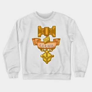 Cleric Hammer, d8 and Lantern Coat of Arms Crewneck Sweatshirt